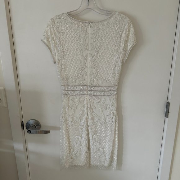 Only worn once LARA Cocktail Beaded Cap Sleeve Dress - Picture 3 of 8